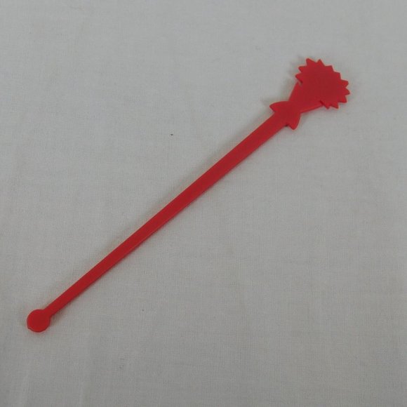 Lot of 4 Benihana Of Tokyo Swizzle Sticks Cocktail Stirrers Vintage USA Red 6" - Picture 11 of 11
